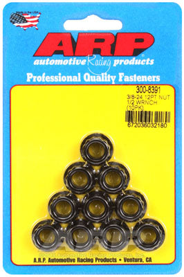 ARP 300-8391 Nut Kit 3/8-24. 1/2 socket 12pt Photo-0