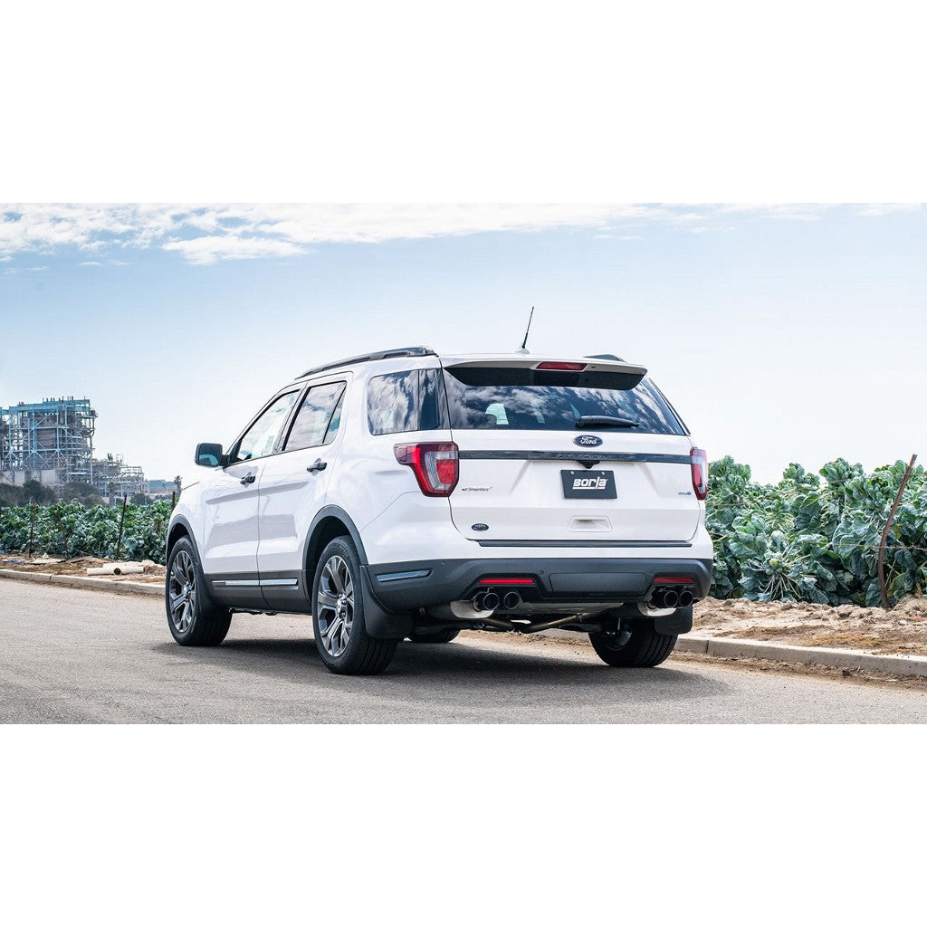 BORLA 140765BC Exhaust system "S-TYPE" for FORD EXPLORER SPORT 6.00 "BLACK CHROME TIP Photo-1