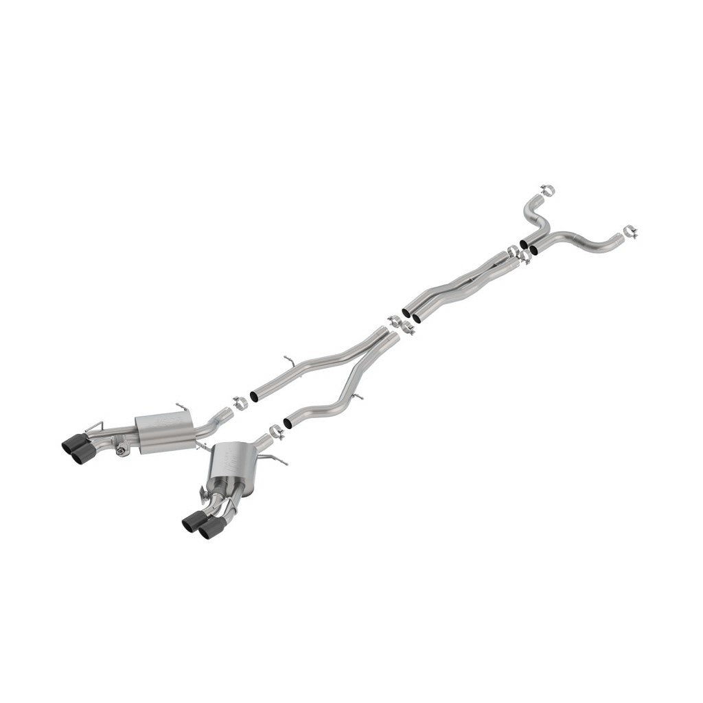 BORLA 140754BC Exhaust system "S-TYPE" for CADILLAC CTS-V 6.2L RD X 6.00 " Photo-0
