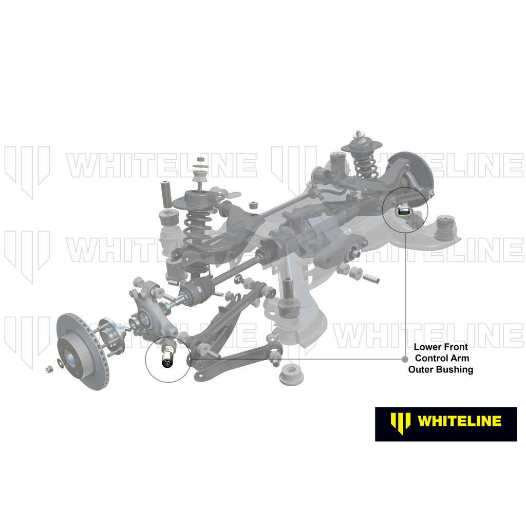 WHITELINE W62998 Trailing Arm Bushing - Rear Photo-1