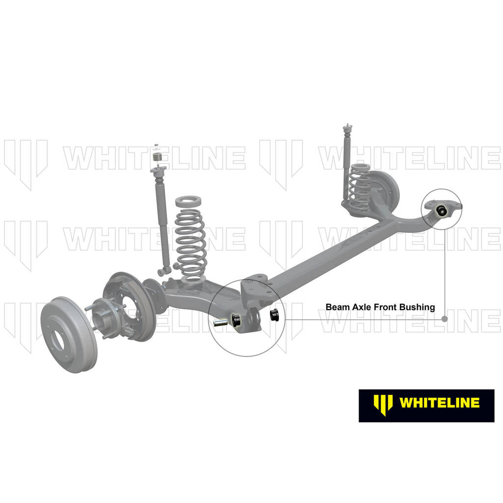 WHITELINE W63198 Rear Beam Axle - Bushing Kit for Audi, Seat, Skoda/Volkswagen PQ24 Photo-1