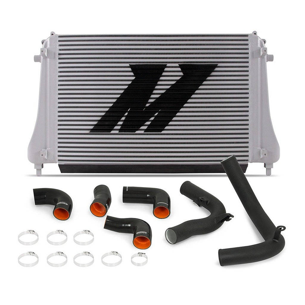 MISHIMOTO MMINT-MK7-15KWBK VW MK7 Golf TSI/GTI/R Performance Intercooler Kit, Wrinkle Black, Photo-0