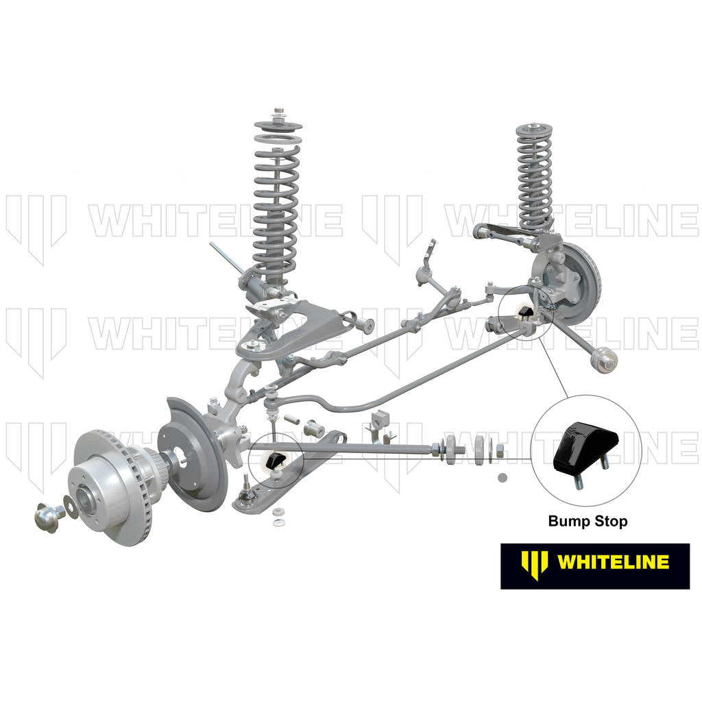 WHITELINE W71824 Front Bump Stop - Lower Bushing Kit for Holden Torana LC, LJ Photo-1
