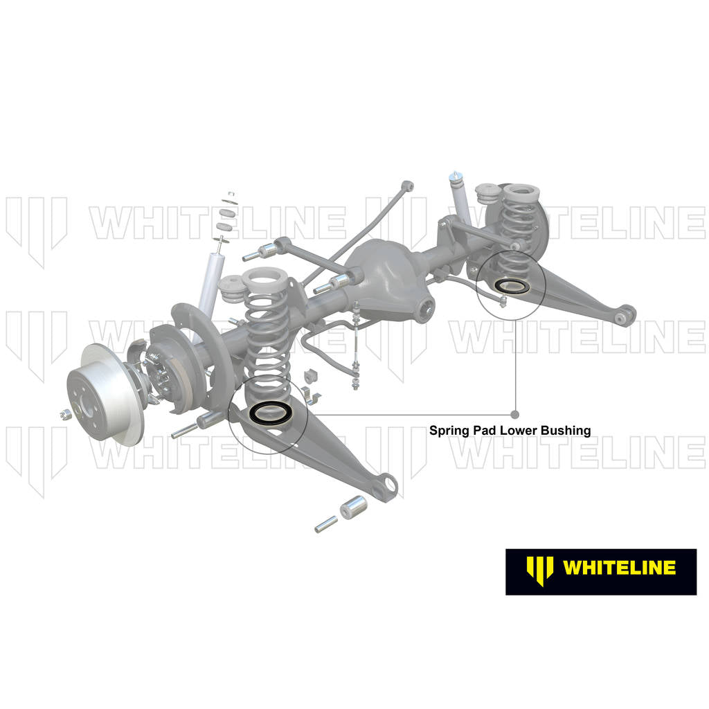 WHITELINE W72385 Rear Coil Spring Pad - Bushing Kit for Holden Commodore VB-VS/HSV Photo-2