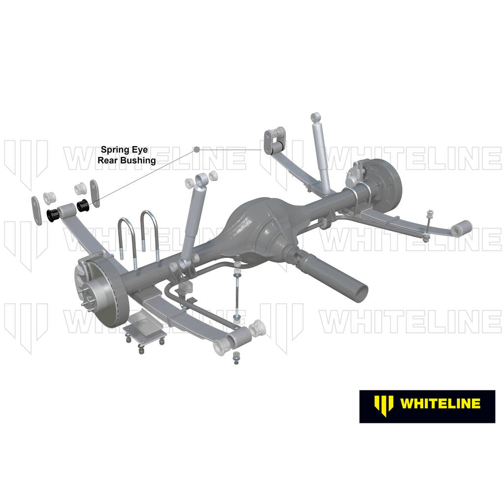 WHITELINE W73080 Rear Leaf Spring - Rear Eye Bushing Kit for Jeep Cherokee XJ Photo-1