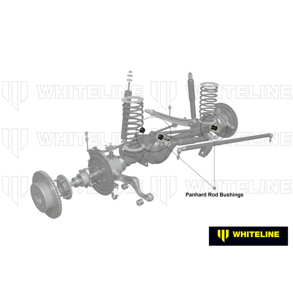 WHITELINE W81430 Panhard Rod - Bushing Kit for Nissan Navara D23, Patrol GQ, GU Y60, Y61 Photo-1