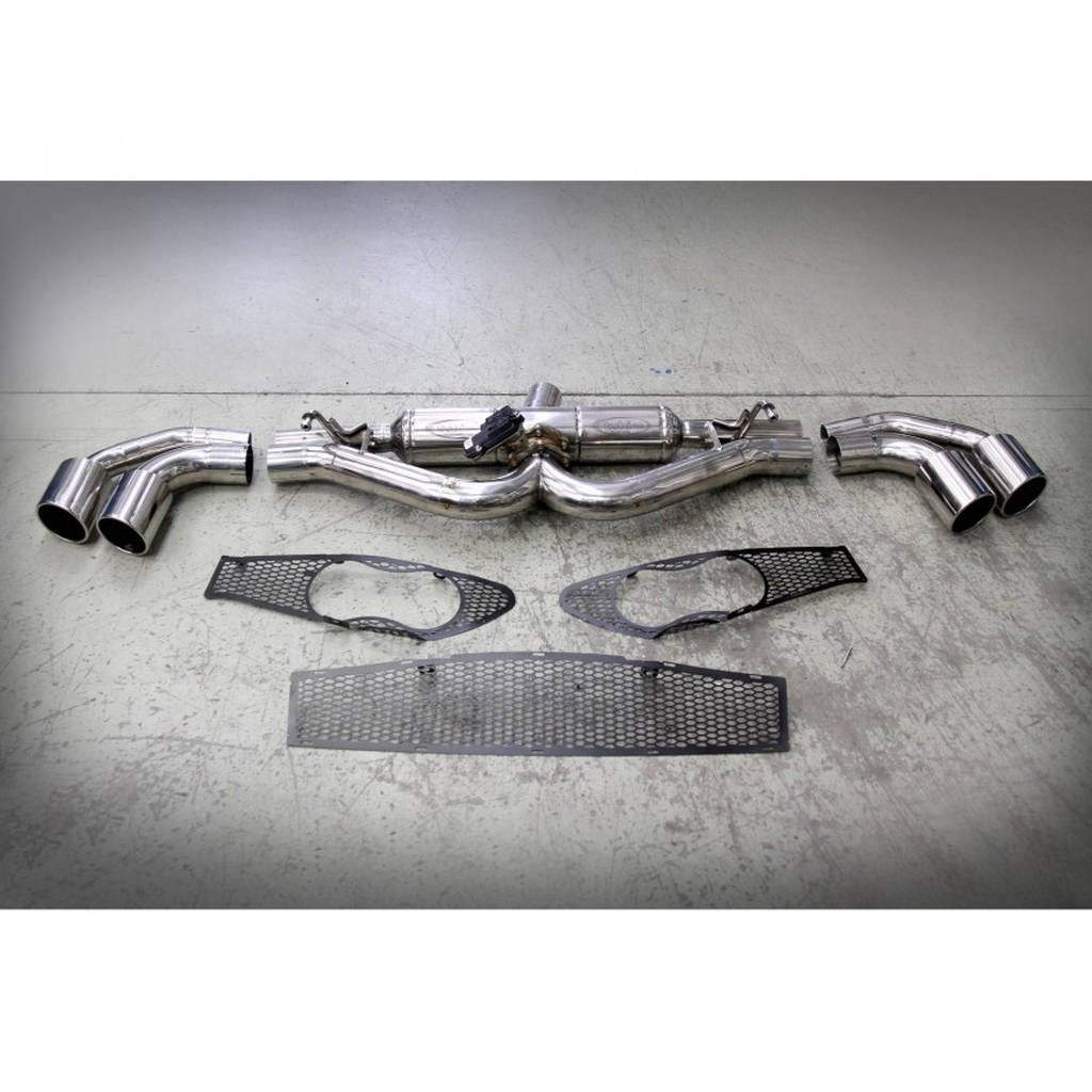 TUBI STYLE TSALF4C13.051.VC 4C QUAD TIPS EXHAUST SYSTEM WITH EXCU AND GRIDS Photo-0