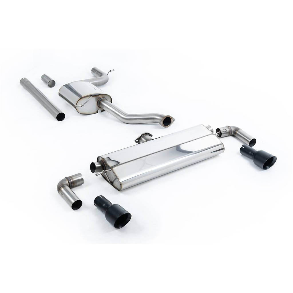 MILLTEK SSXVW526 Cat-back Dual 100mm GT100B VW Golf Mk7.5 1.5TSI Evo GT & R-Line Photo-0