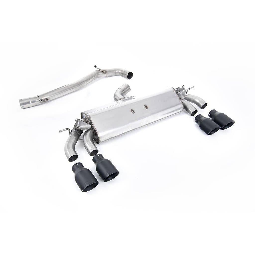 MILLTEK SSXVW506 Cat-back Quad 100mm GT100 VW Golf Mk7.5 R 2.0 TSI 300PS Photo-0