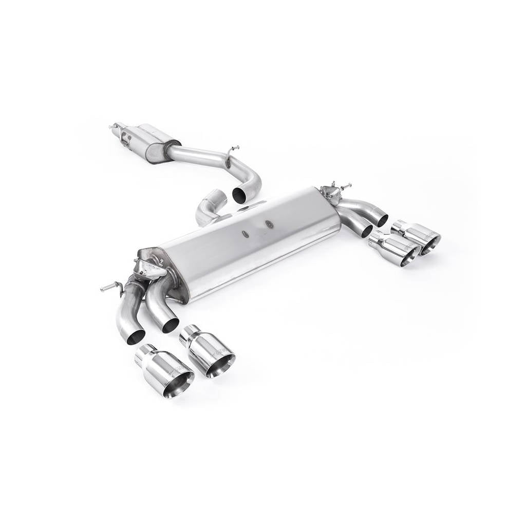 MILLTEK SSXAU775 Cat-back Quad 100mm GT100 AUDI S3 2.0 TFSI quattro 3-Door 8V.2 Photo-0
