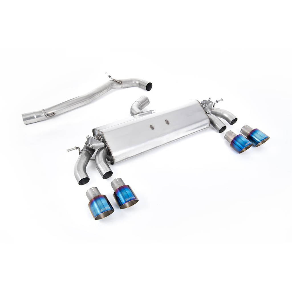 MILLTEK SSXVW509 Cat-back Quad 100mm GT100 VW Golf Mk7.5 R 2.0 TSI 300PS Photo-0