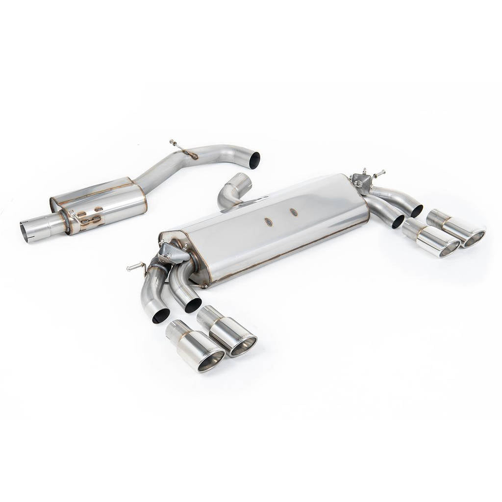 MILLTEK SSXAU781 Cat-back 104x80mm Oval AUDI S3 2.0 TFSI quattro Sportback 8V.2 Photo-0