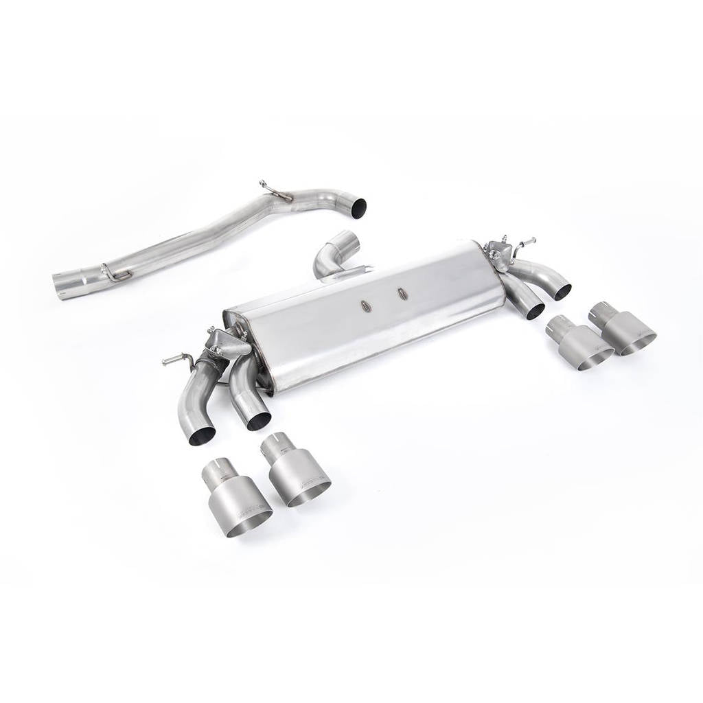 MILLTEK SSXVW508 Cat-back Quad 100mm GT100 VW Golf Mk7.5 R 2.0 TSI 300PS Photo-0