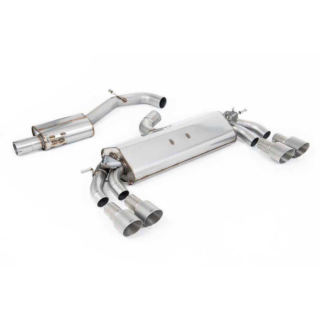 MILLTEK SSXAU785 Cat-back Quad 100mm GT100 AUDI S3 2.0 TFSI quattro Sportback 8V.2 Photo-0