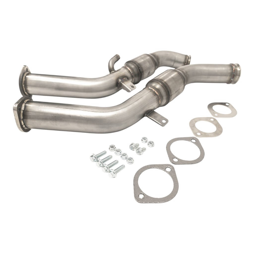 AMS ALP.28.05.0002-2 Full Downpipe Kit 3" for INFINITI Q50 / Q60 Photo-1