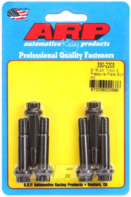 ARP 330-2203 Pressure Plate (Clutch Cover) Bolt Kit for Chevrolet. V8 w/ Tilton flywheel (1.500 UHL bolts). 12pt Photo-0