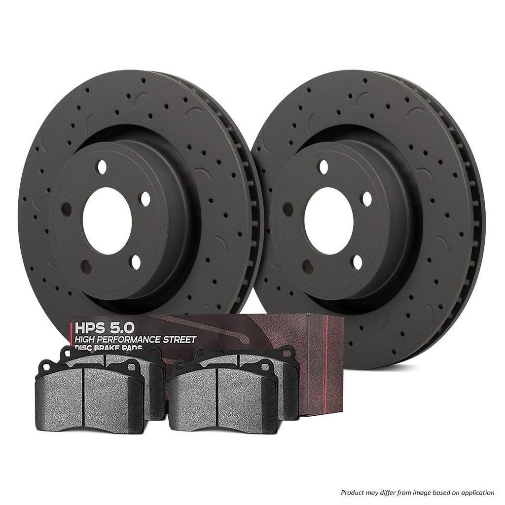 HAWK HKC5363.361B Brake Kit (Rotor Talon C-Drilled/HPS 5.0 Brake Pad) Photo-0
