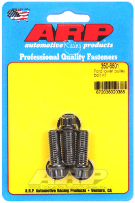 ARP 350-6801 Lower Pulley Bolt Kit for Ford. 3-piece. 12pt Photo-0