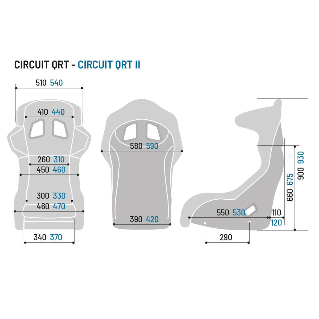 SPARCO 008019RNR CIRCUIT QRT Racing seat, FIA 8855-1999, size M Photo-1