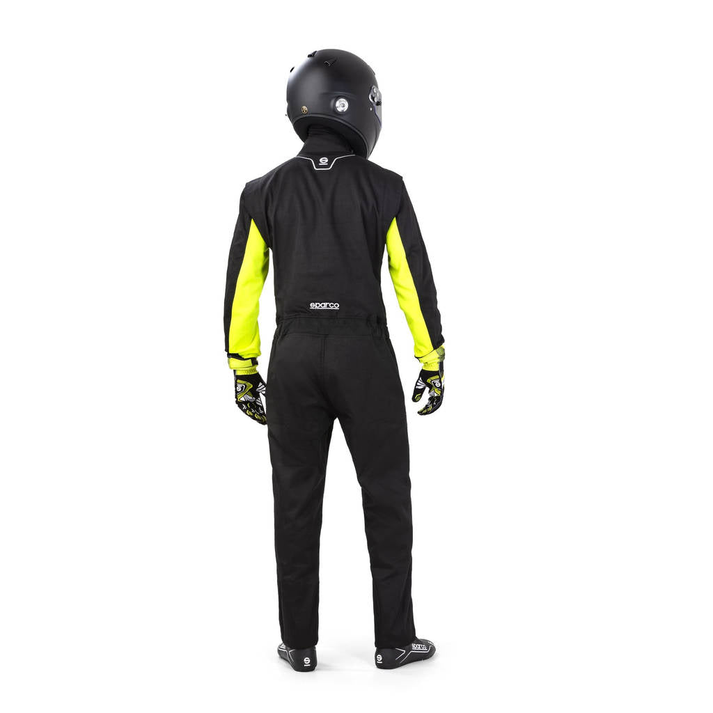 SPARCO 002343NRGF0XS ROOKIE 2020 Kart suit, NOT HOMOLOGATED, black / yellow, size XS Photo-2