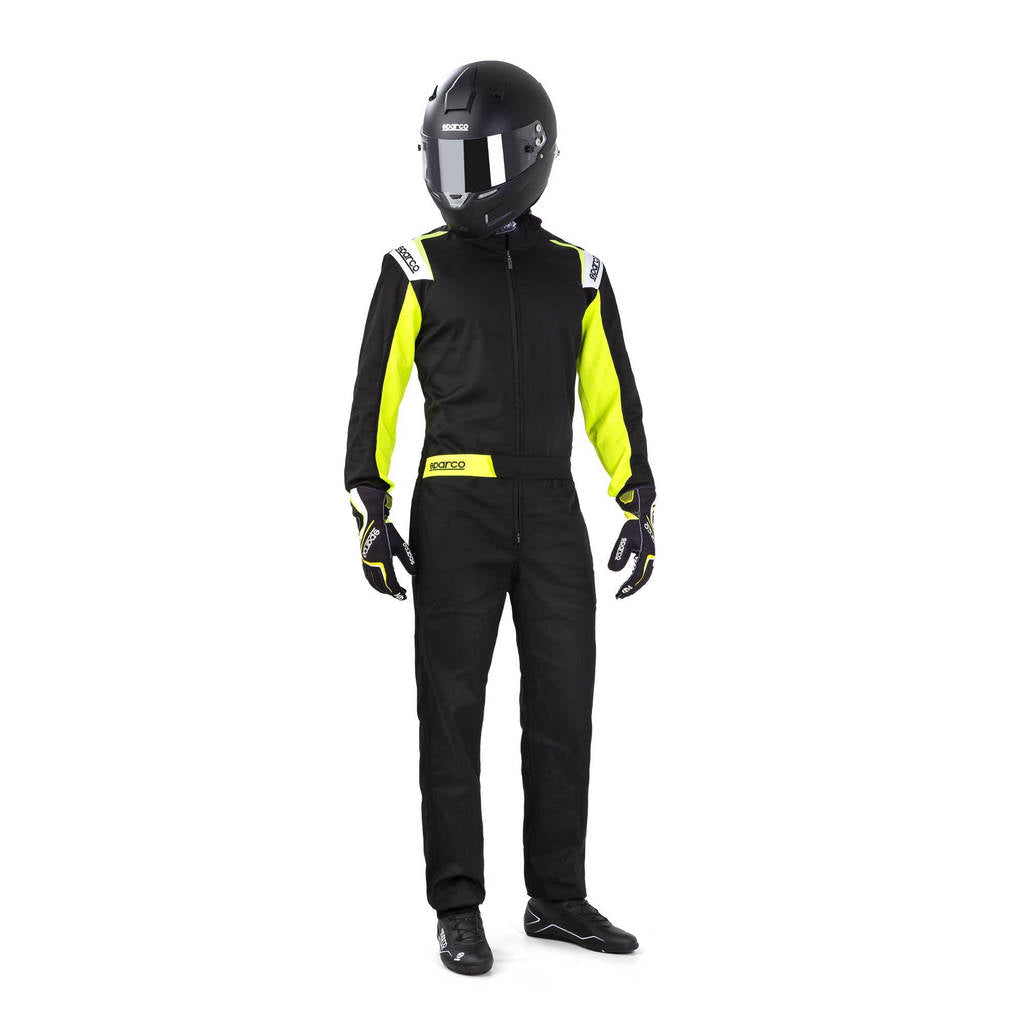 SPARCO 002343NRGF4XL ROOKIE 2020 Kart suit, NOT HOMOLOGATED, black / yellow, size XL Photo-1