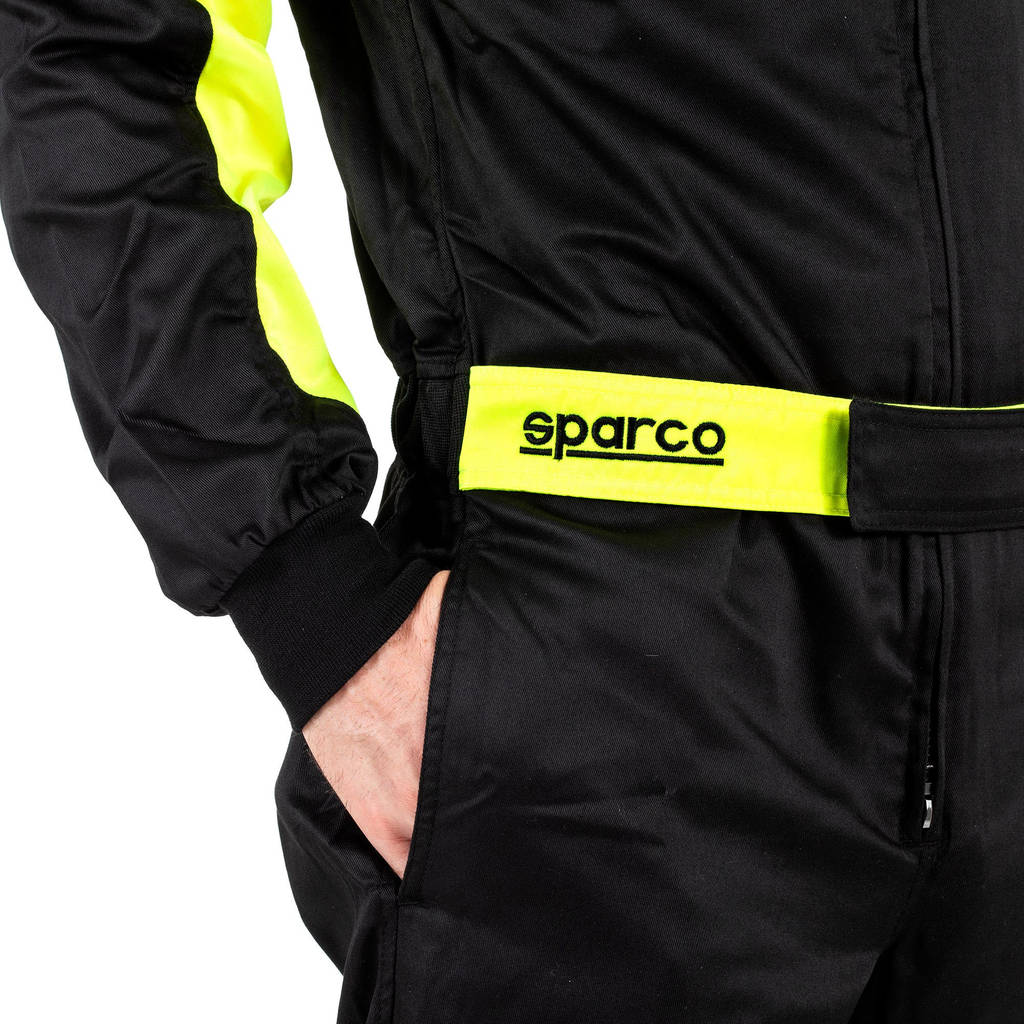 SPARCO 002343NRGF4XL ROOKIE 2020 Kart suit, NOT HOMOLOGATED, black / yellow, size XL Photo-3