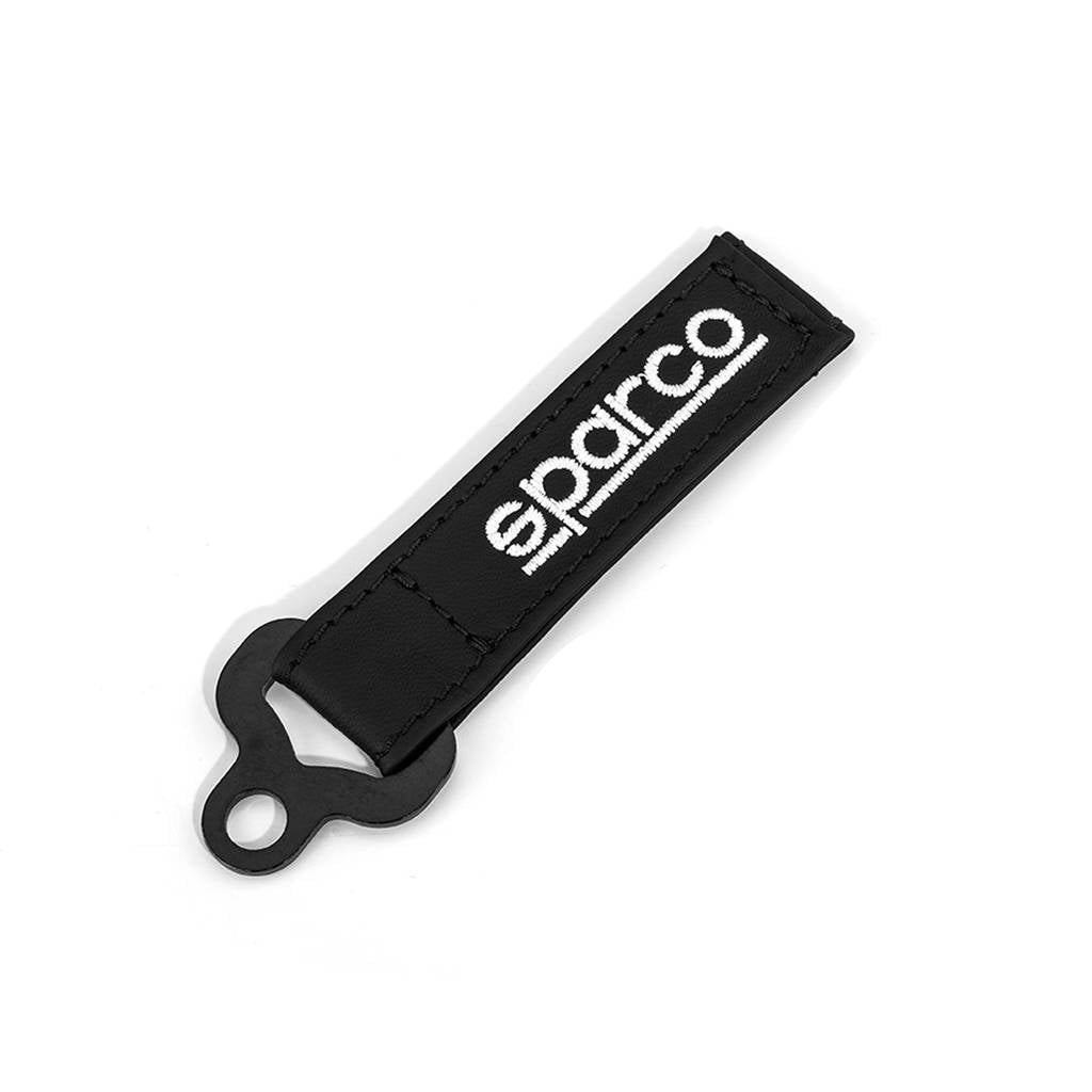 SPARCO 099070NR Leather keychain, black Photo-0