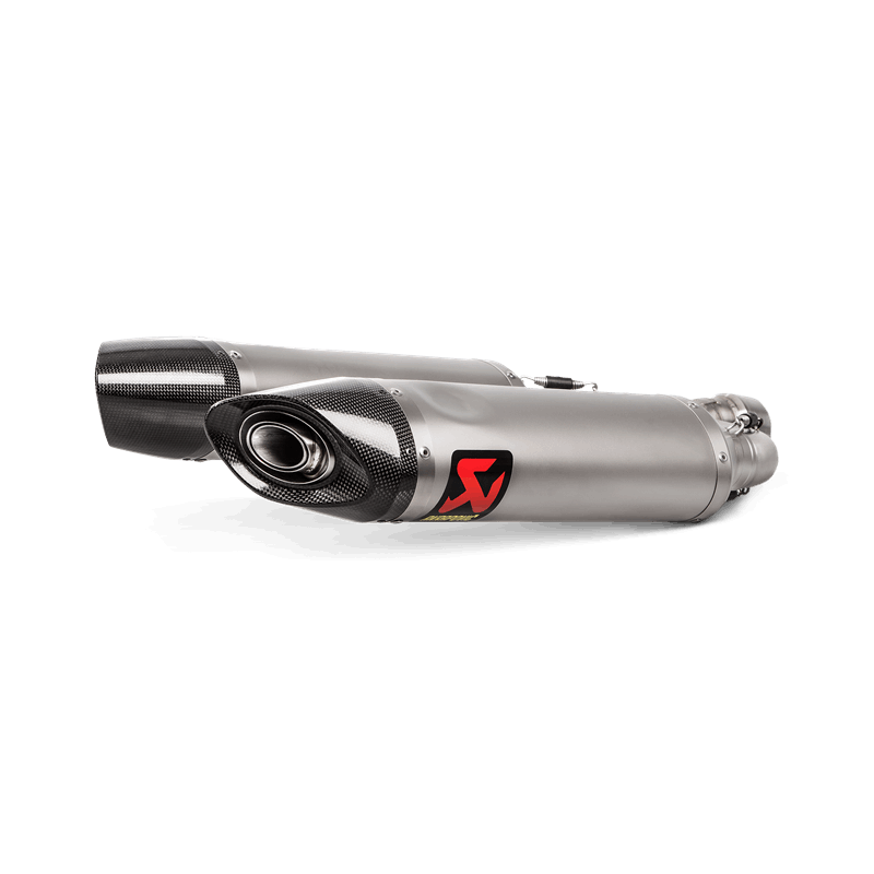 AKRAPOVIC S-A9SO1-HDT/1 Exhaust system Slip-On Line (Titanium) APRILIA SHIVER 900 2017-2019 Photo-0