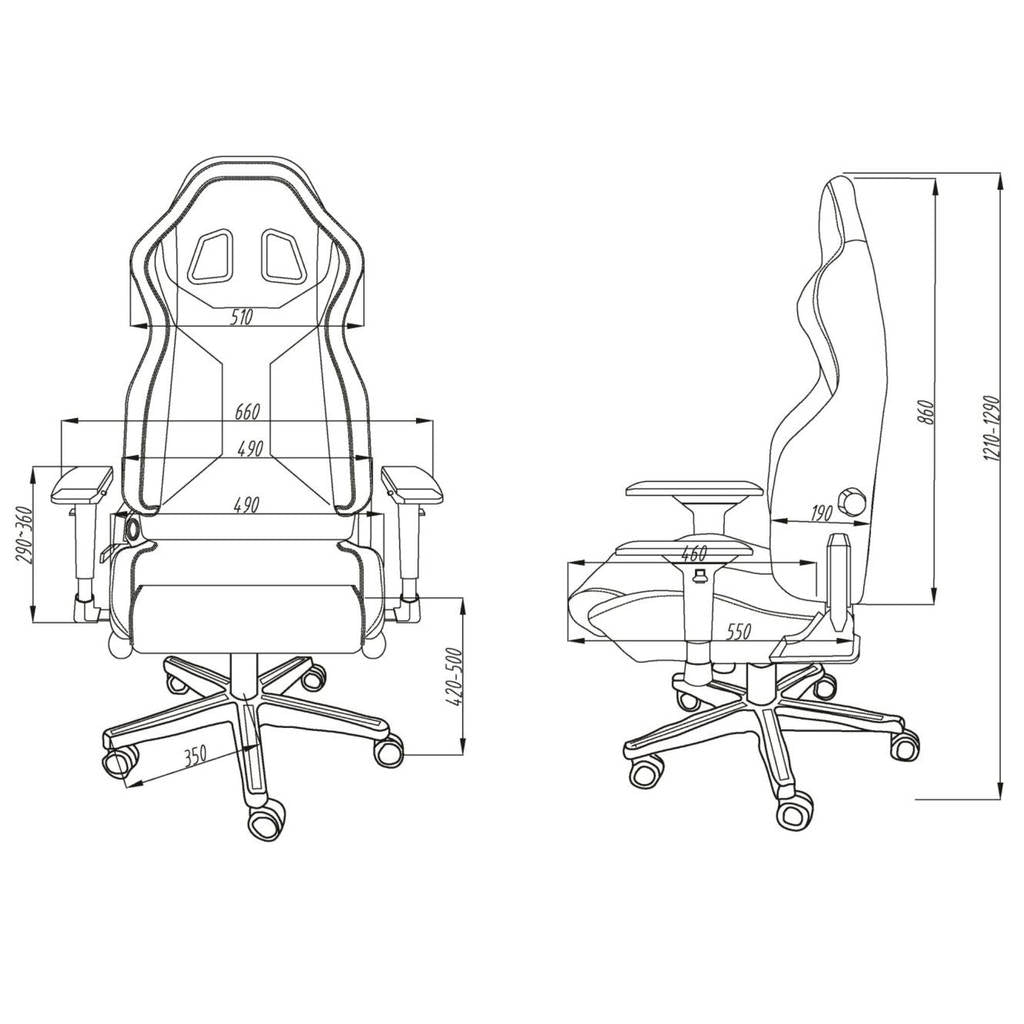 SPARCO 00998NRNR ICON office seat, black Photo-1