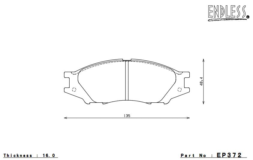 ENDLESS EP372MA45B Brake pads Photo-0