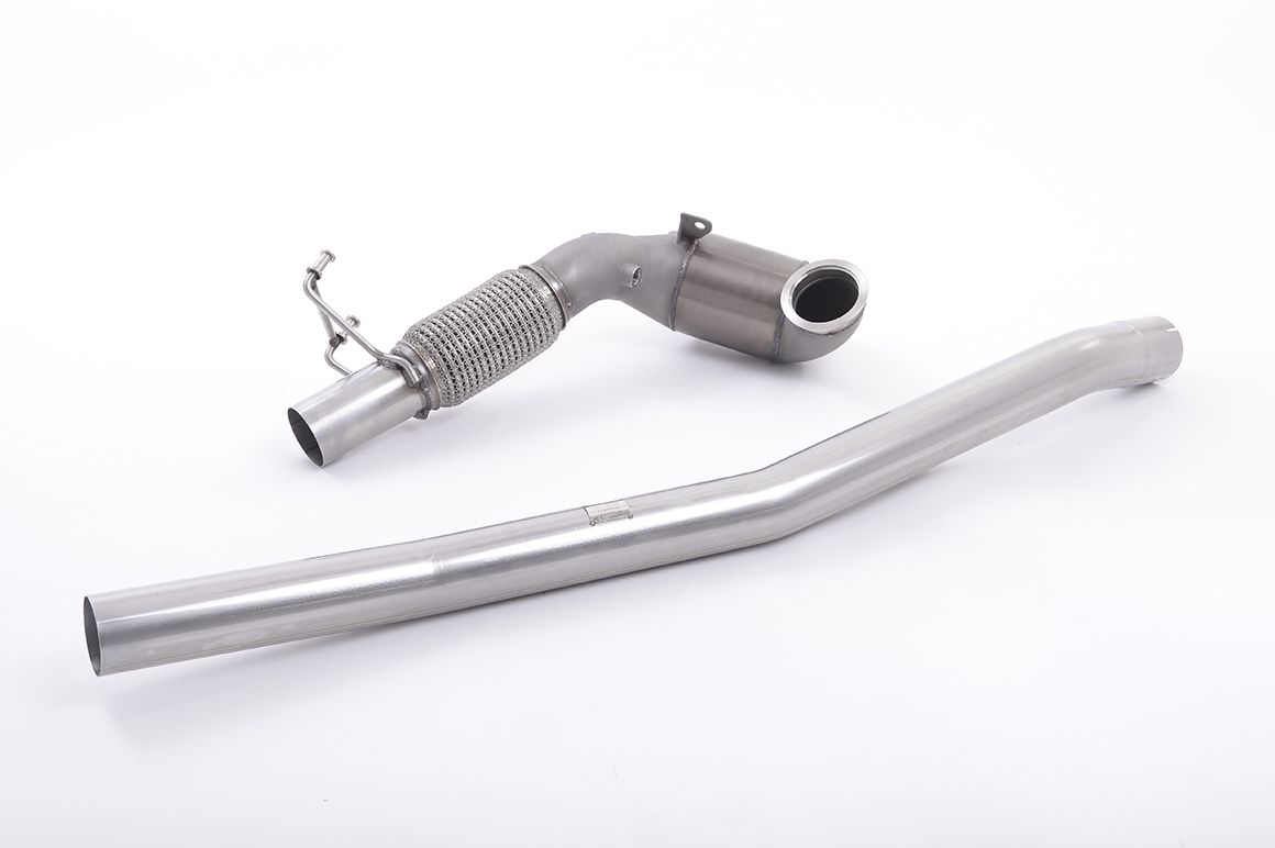 MILLTEK SSXVW387 Cast Downpipe with Race Cat AUDI S3 2.0 TFSI quattro 3-Door 8V Photo-0