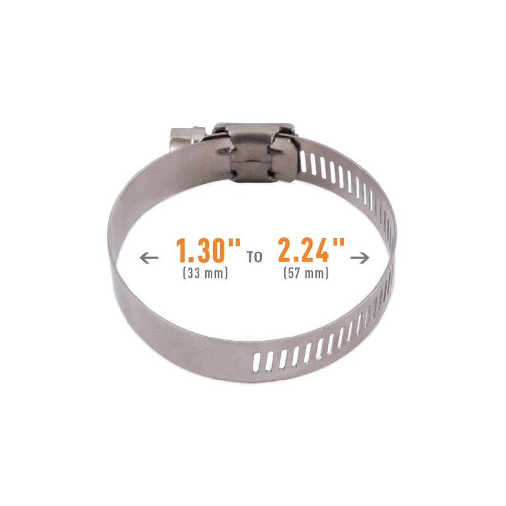 MISHIMOTO MMCLAMP-WG-57HT High-Torque Worm Gear Clamp, 1.30" - 2.24" (33mm - 57mm), Pack of 10 Photo-3