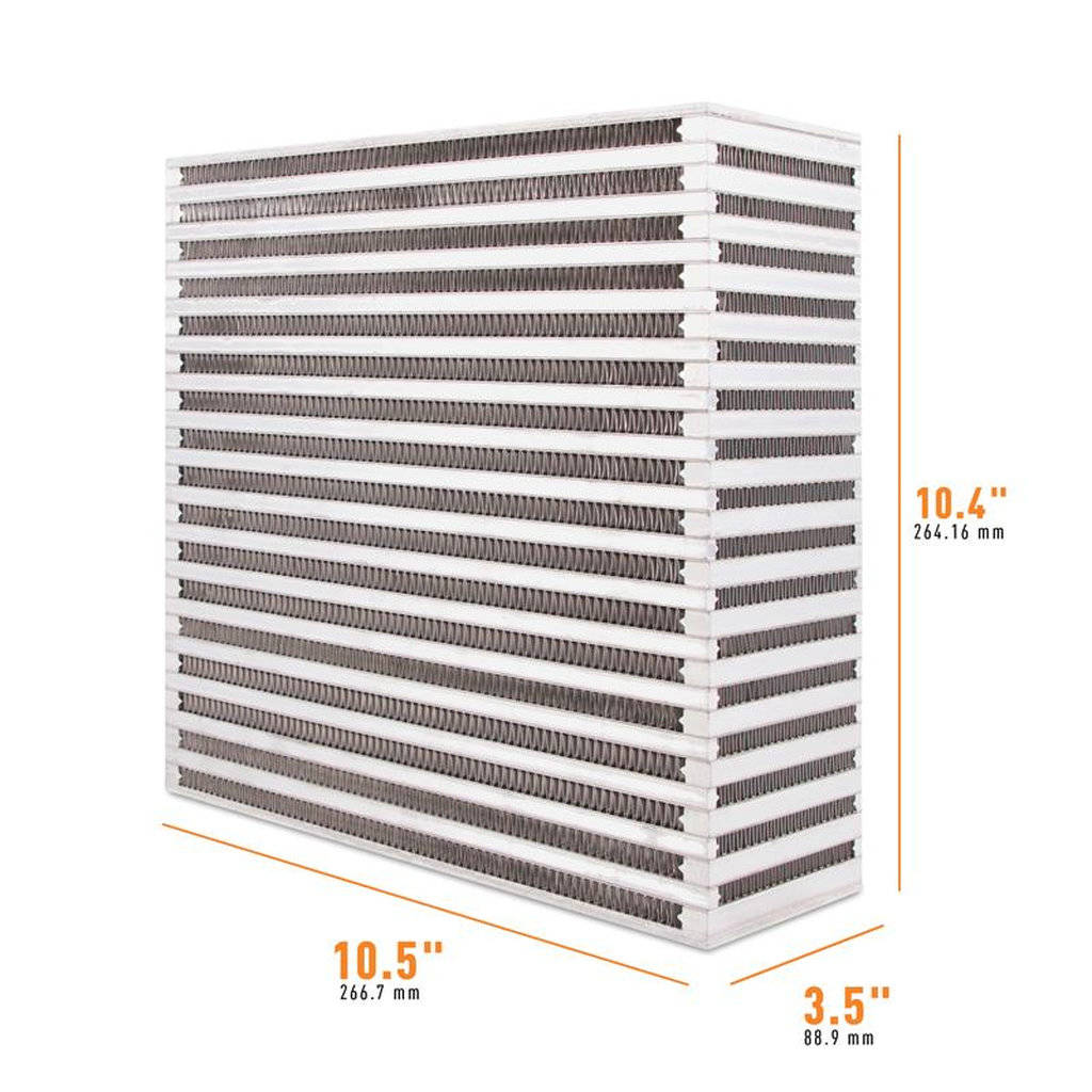MISHIMOTO MMUIC-21 UNIVERSAL Air-to-Air Race Intercooler Core, 10.5"x10.4"x3.5" Photo-0
