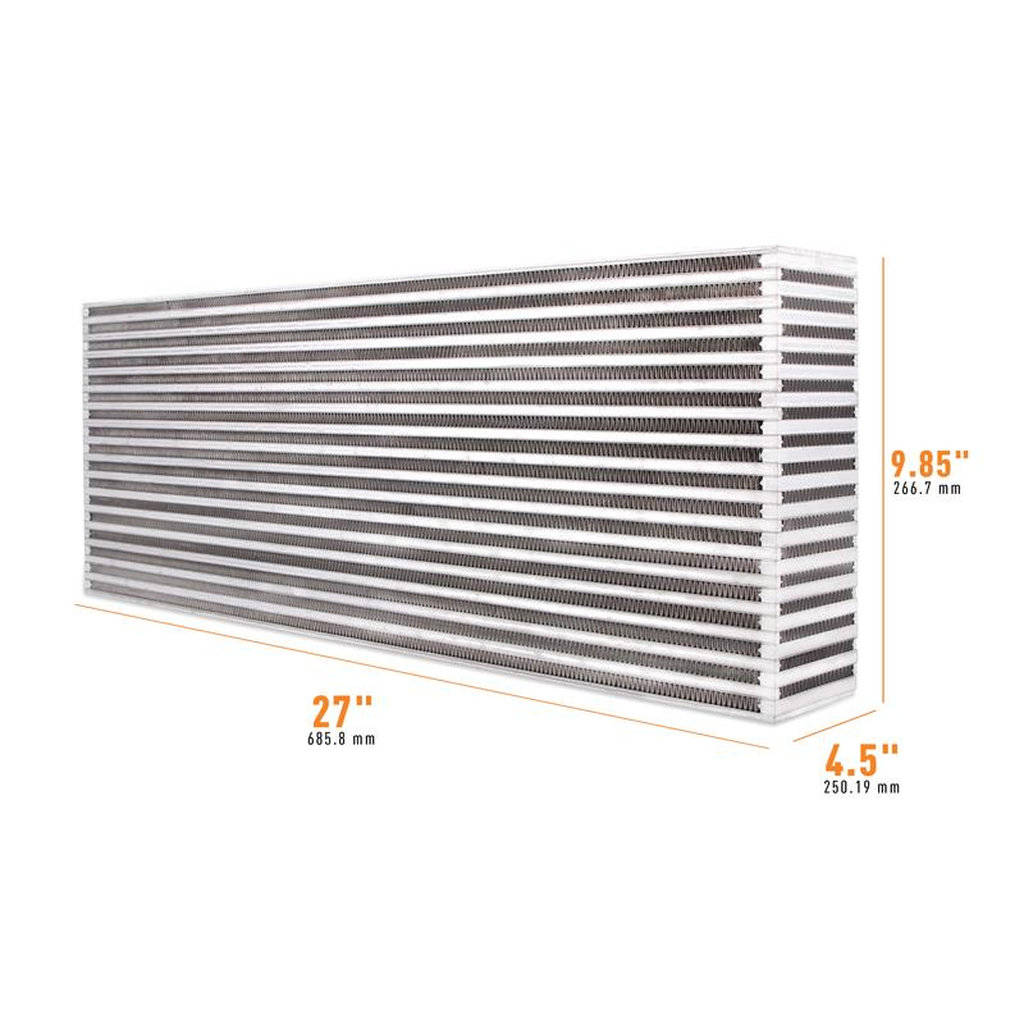 MISHIMOTO MMUIC-02 UNIVERSAL Air-to-Air Race Intercooler Core, 27"x9.85"x4.5" Photo-0