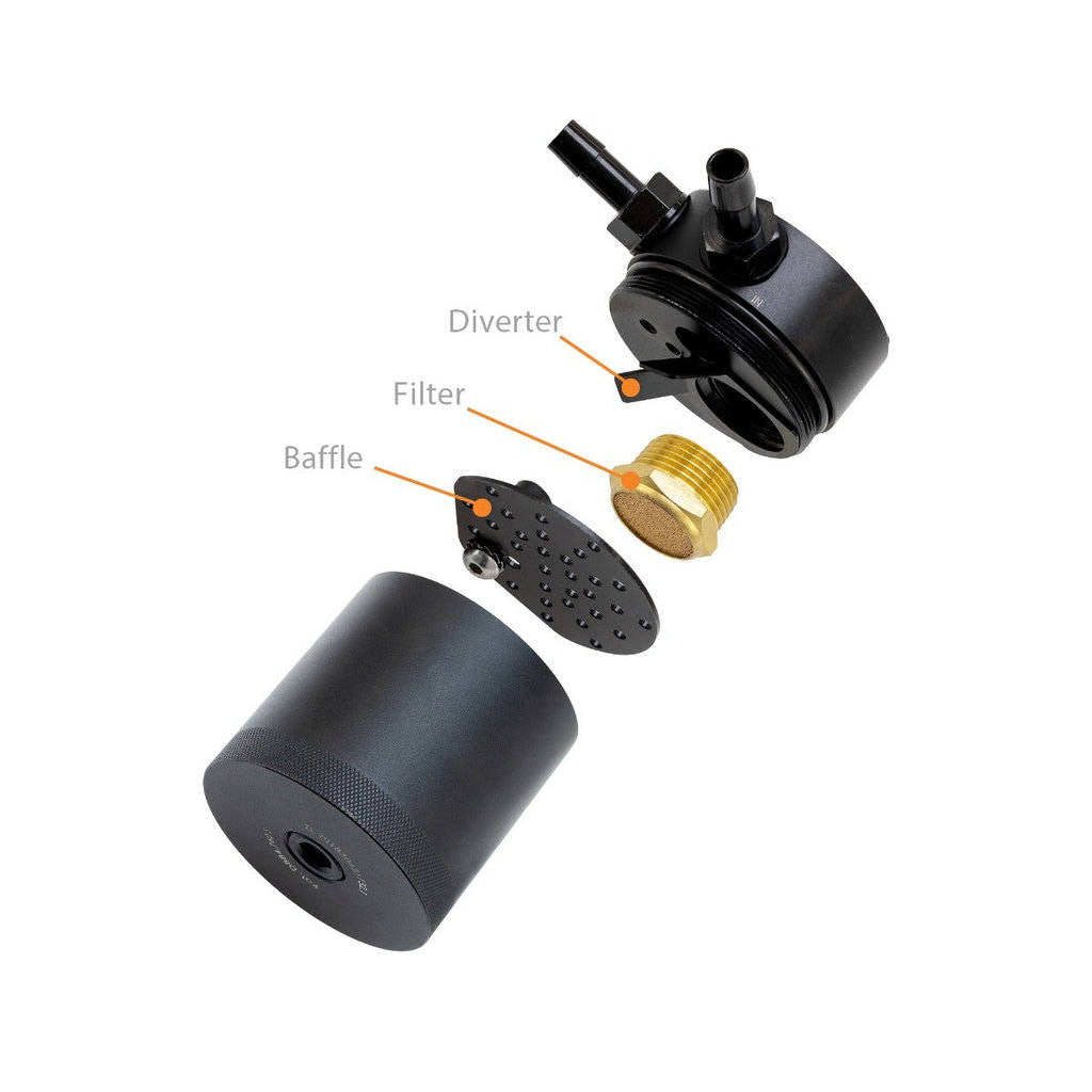MISHIMOTO MMBCC-MUS8-18PBE FORD Mustang GT Baffled Oil Catch Can, PCV Side, 2015+ Photo-8