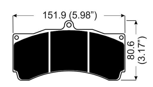 AP RACING CP3558D54-ST45B PAD SET (4)-25.00T Photo-0
