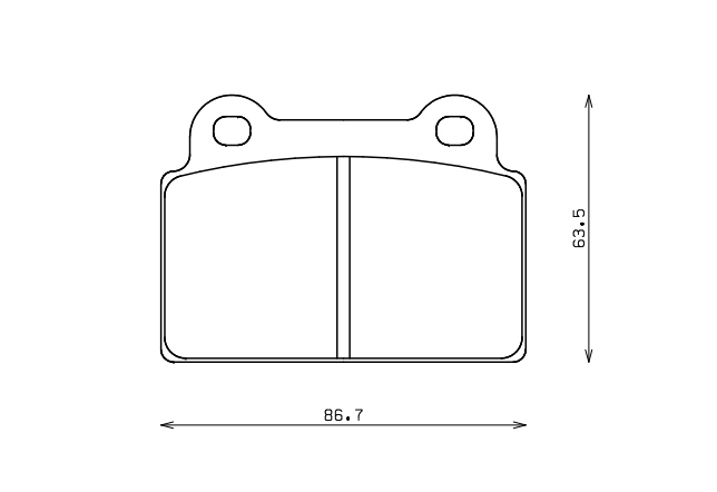 ENDLESS EP452MX72 Rear brake pads MITSUBISHI LANCER EVO 10 (08-12) Photo-0