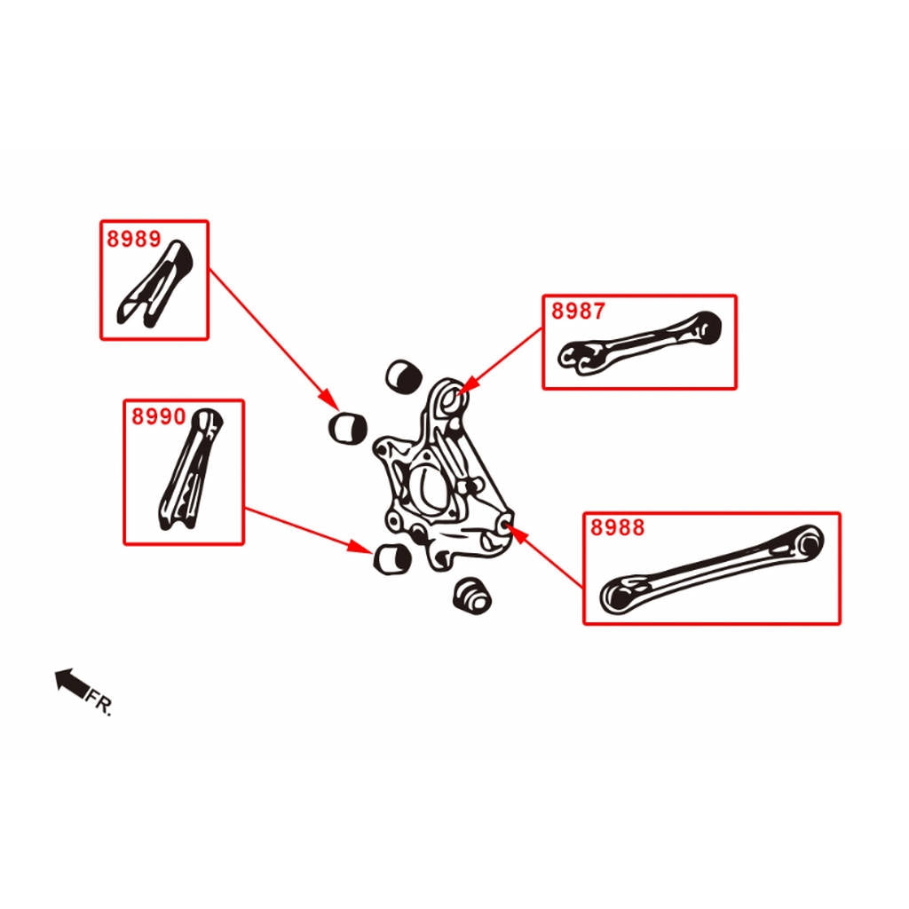 HARDRACE 8989 ADJ. CAMBER/TOE/CASTER ARM- CADILLAC ATS 14- Photo-5