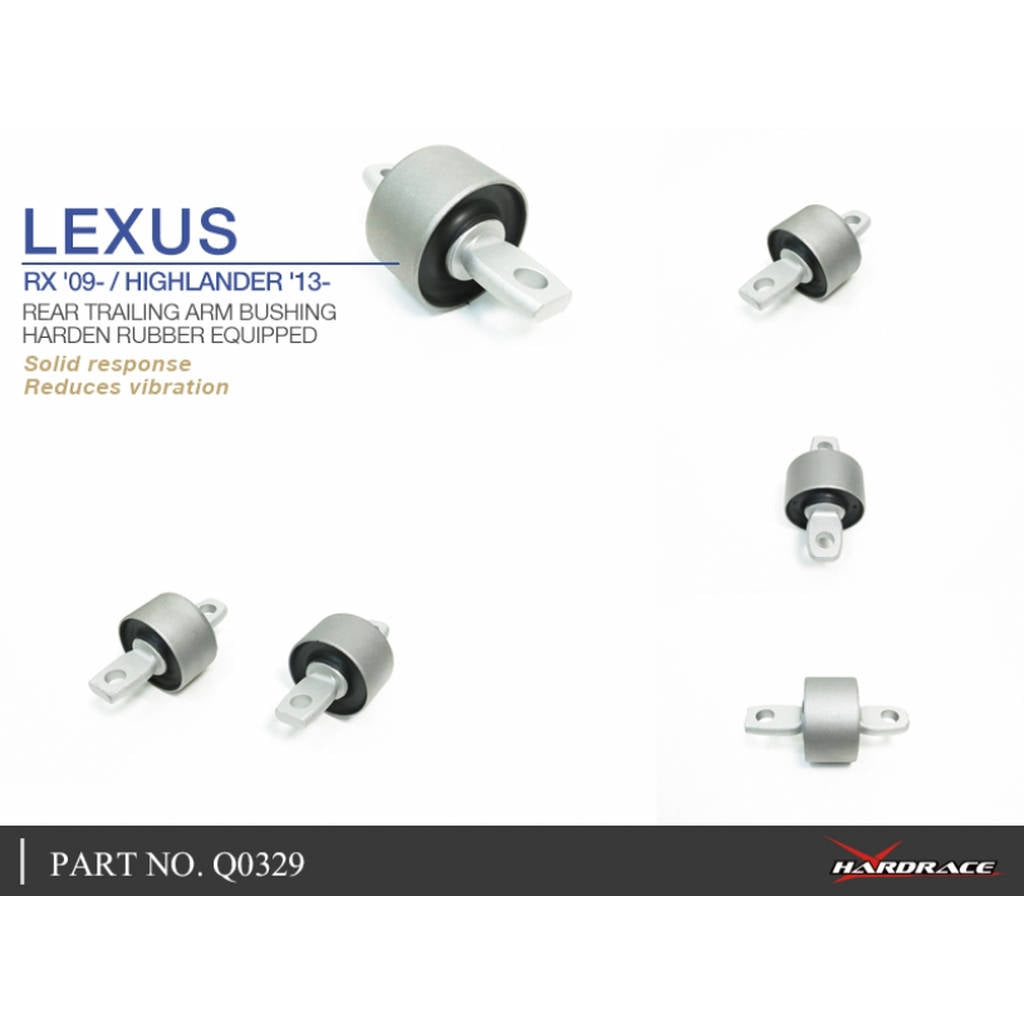 HARDRACE Q0329 HARDEN RUBBER BUSHING LEXUS RX350 AL10 09-14 Photo-4
