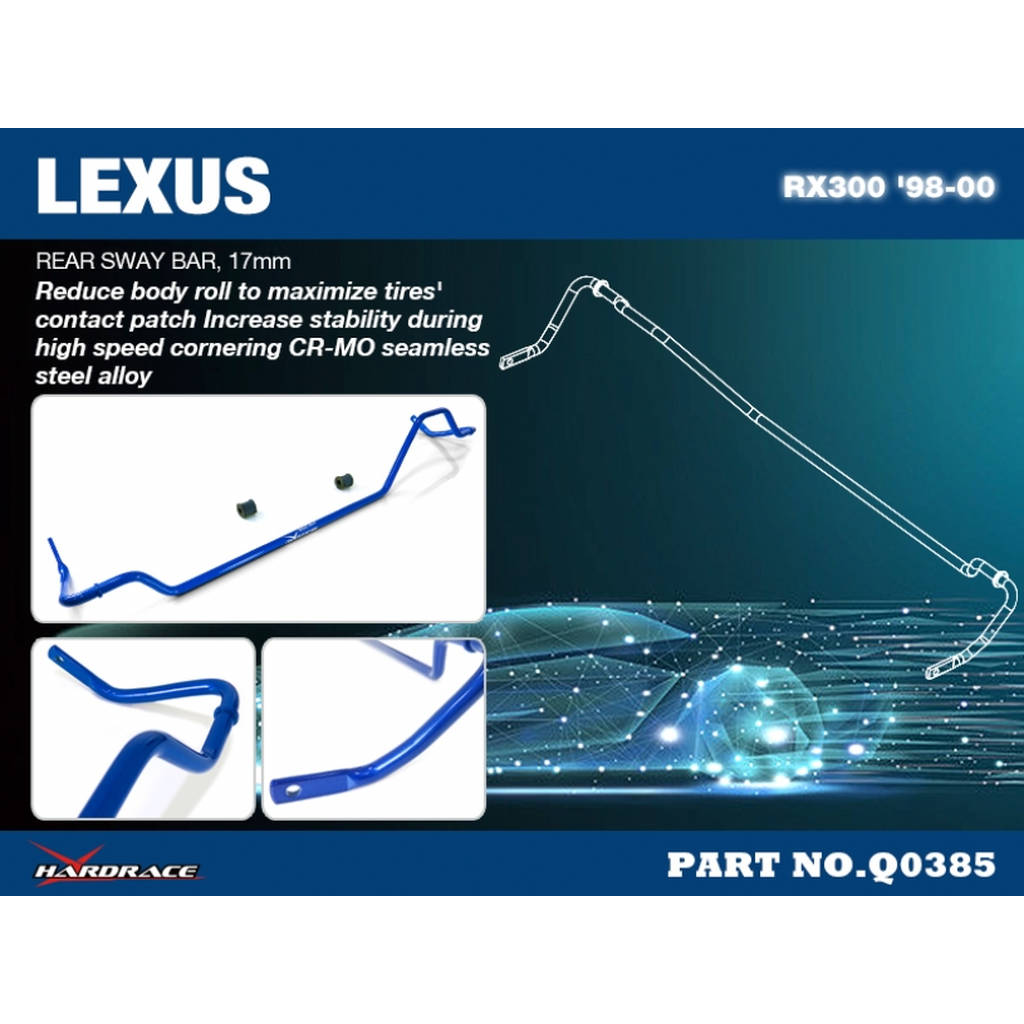HARDRACE Q0385 SWAY BAR LEXUS RX300 XU10 98-00 Photo-1