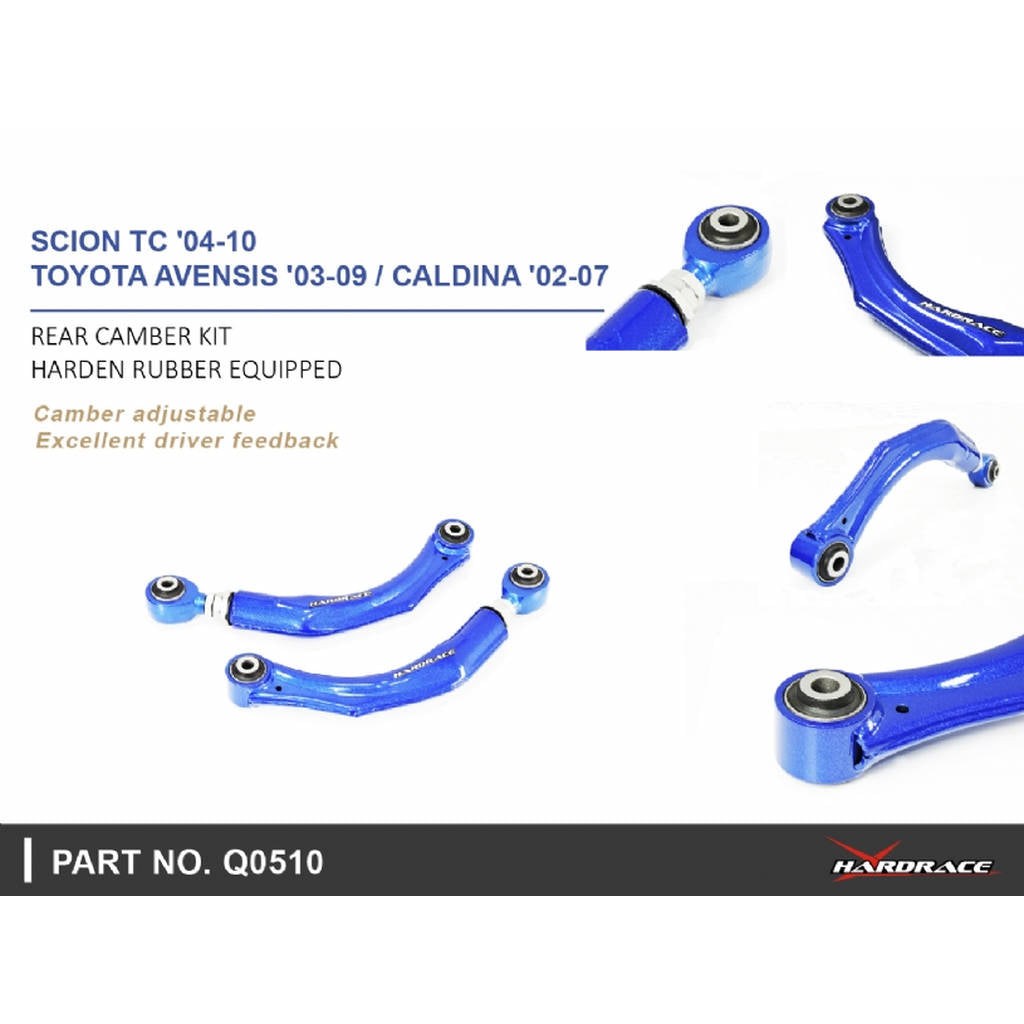 HARDRACE Q0510 ADJ. CAMBER/TOE/CASTER ARM- TOYOTA SCION TC AT10 04-10 Photo-6