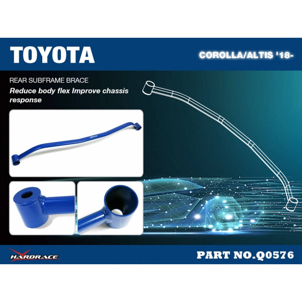 HARDRACE Q0576 BODY REINFORCED BAR TOYOTA ALTIS E210 18- Photo-1