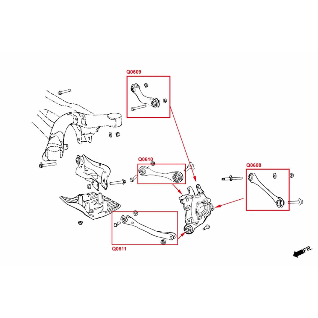 HARDRACE Q0610 ADJ. CAMBER/TOE/CASTER ARM- TOYOTA SUPRA J29 19- Photo-5