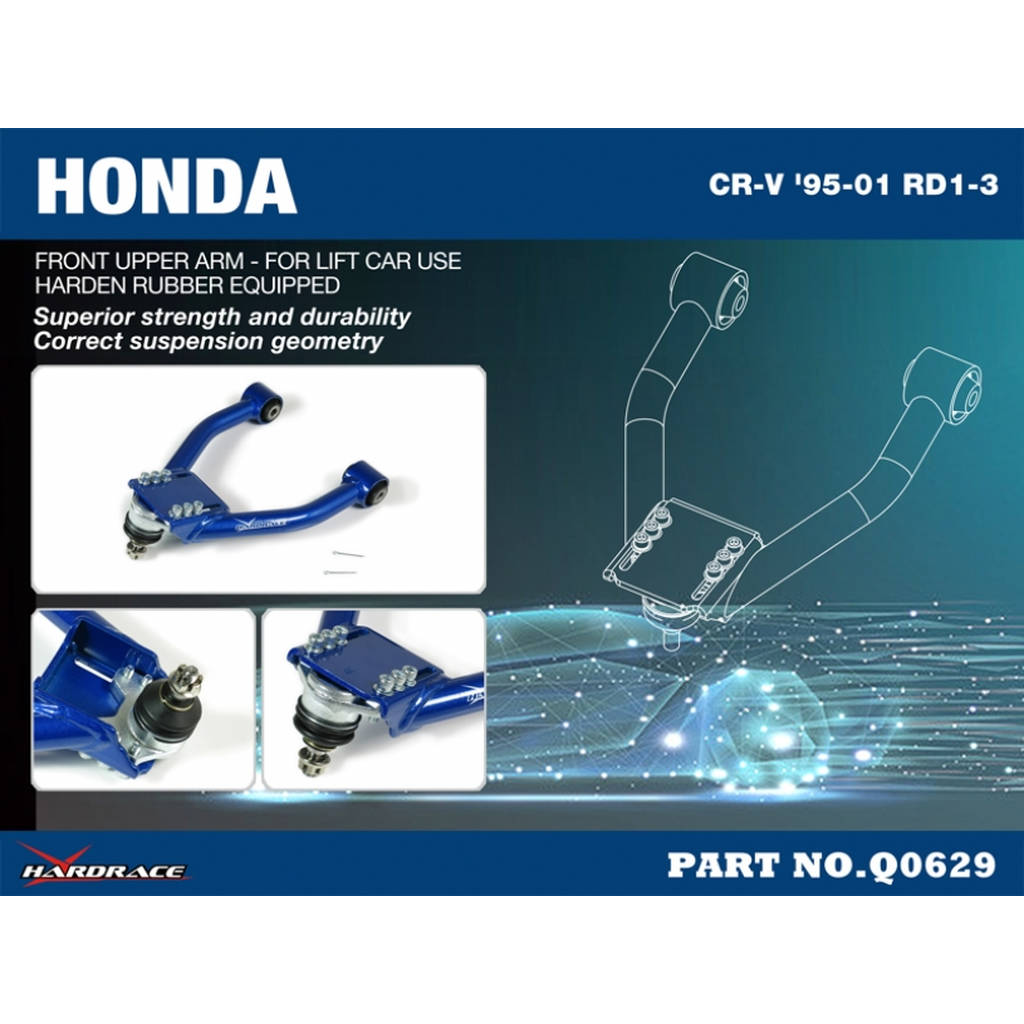 HARDRACE Q0629 ADJ. CONTROL ARM HONDA CRV RD1-RD3 95-01 Photo-1