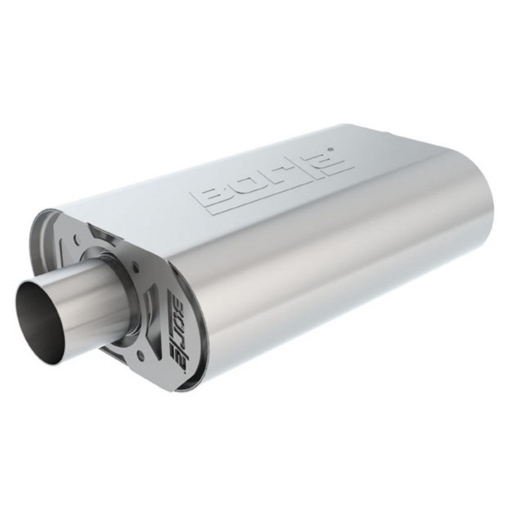 BORLA 400826 Crate Mufflers ATAK 2.5" x 2.5" GM Stock 283 / 327 / 350 CID Photo-0