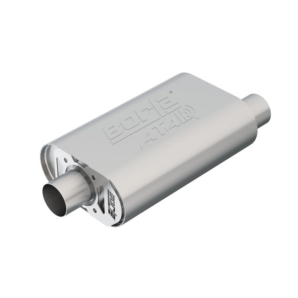 BORLA 400945 Crate Mufflers ATAK 2.5" x 2.5" GM Stock 6.2L LS3 Photo-0