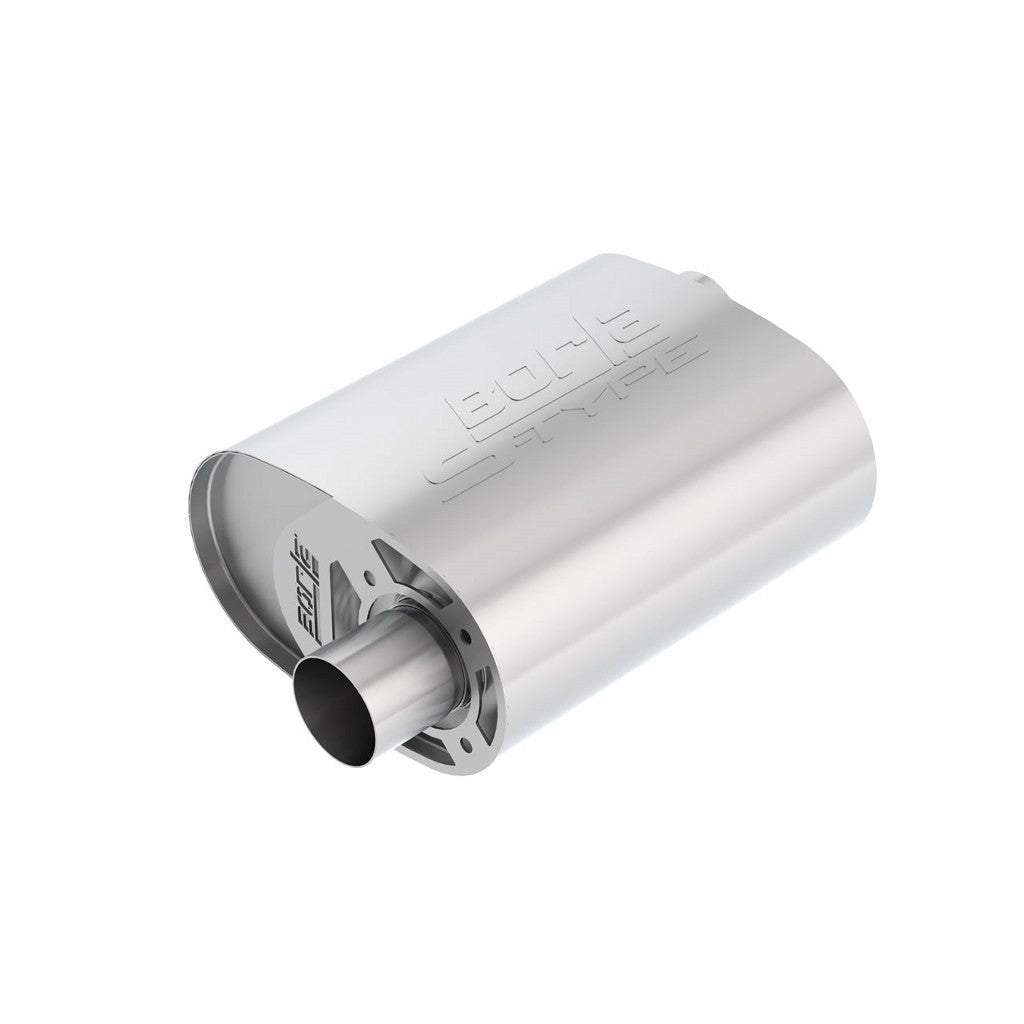 BORLA 400857 Crate Mufflers S-Type 2.5" x 2.5" FORD COYOTE 5.0L Photo-0