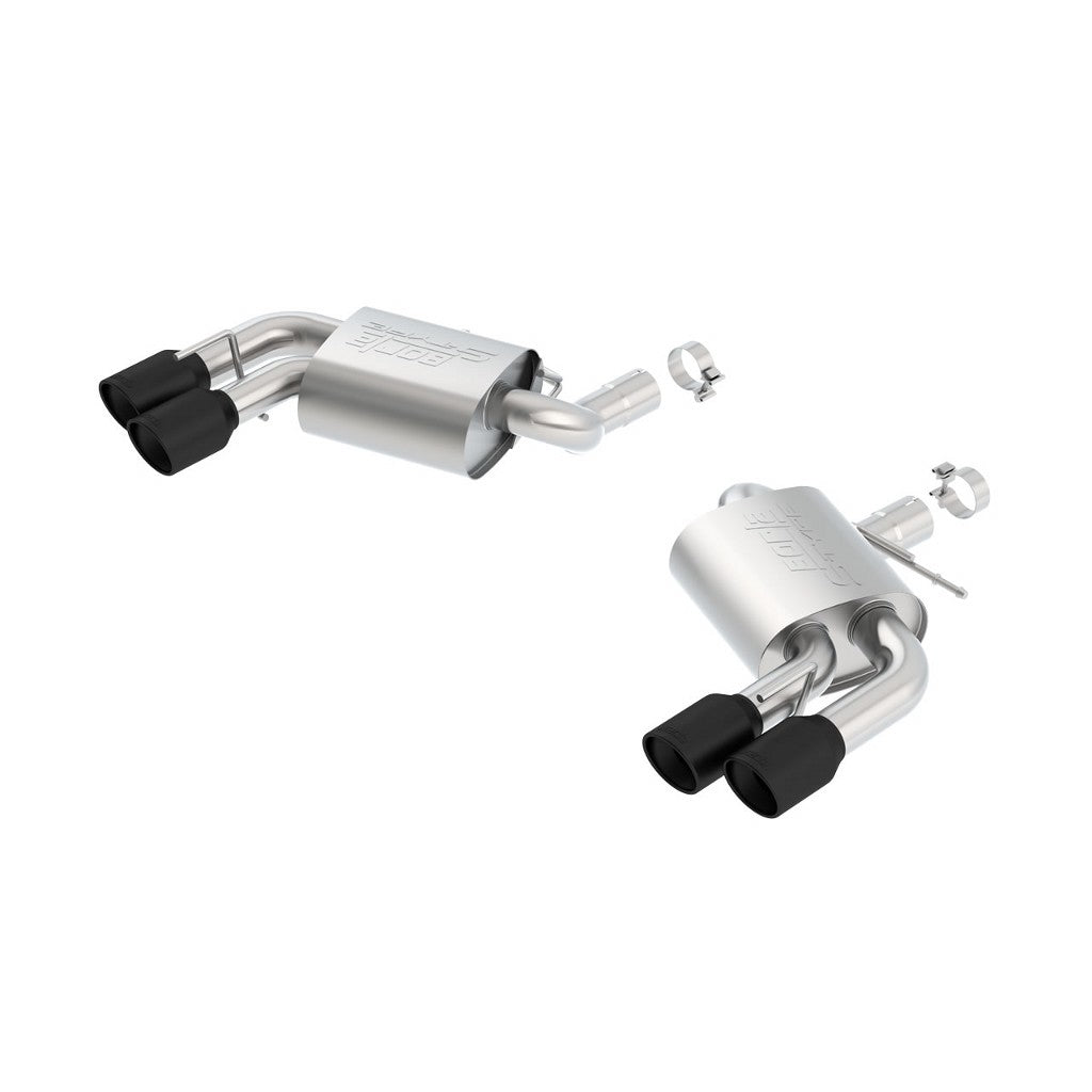 BORLA 11920CB Axle-Back "S-Type" 2.75, 2.5" D RD RL AC 4" RD x 6.25" CHEVROLET CAMARO V8 6.2L V8 AT / MT Photo-0