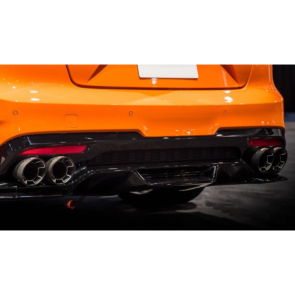 BORLA 20165 Carbon Fiber Tip Package 2.25" D RD RL AC KIA STINGER 2.0L / 3.3L V6 Turbo AT Photo-2