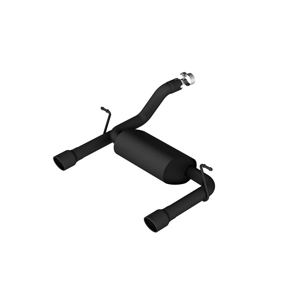 BORLA 11955CB Exhaust System Axle-Back Touring, 2.5" (3.5" Black Tips) for JEEP Wrangler 3.6L (JL / JLU) 2018- Photo-0